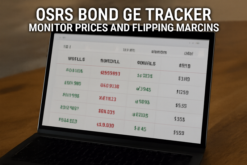 OSRS Bond GE Tracker Monitor Prices and Flipping Margins